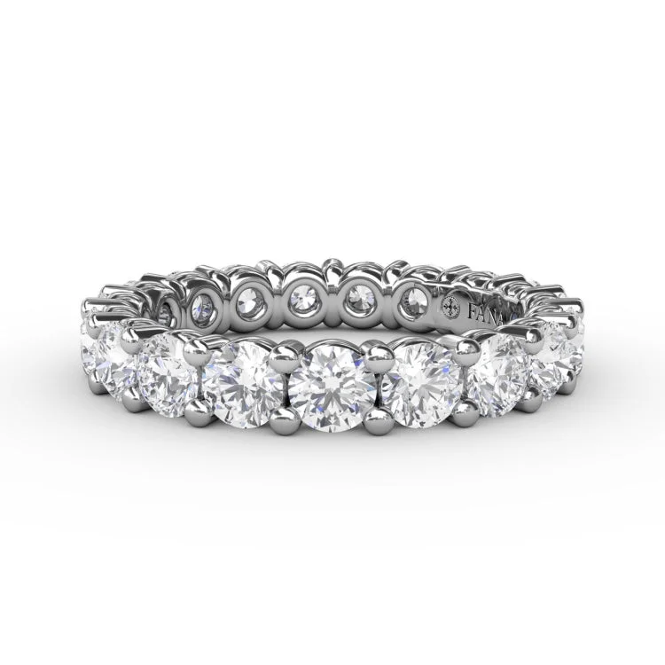 Chunky Shared Prong Eternity Band