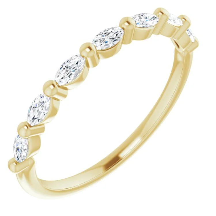 14K Yellow 1/3 CTW Natural Diamond Anniversary Band