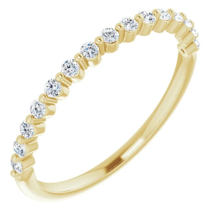 14K Yellow 1/5 CTW Natural Diamond Anniversary Band