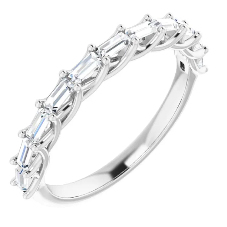 Platinum 3/8 CTW Natural Diamond Anniversary Band