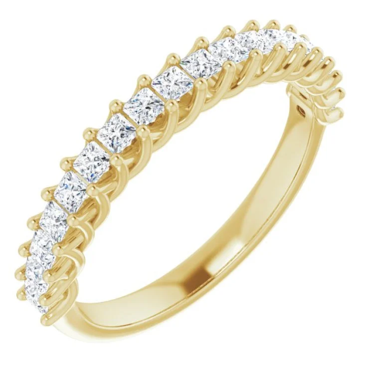 14K Yellow 1/2 CTW Natural Diamond Anniversary Band