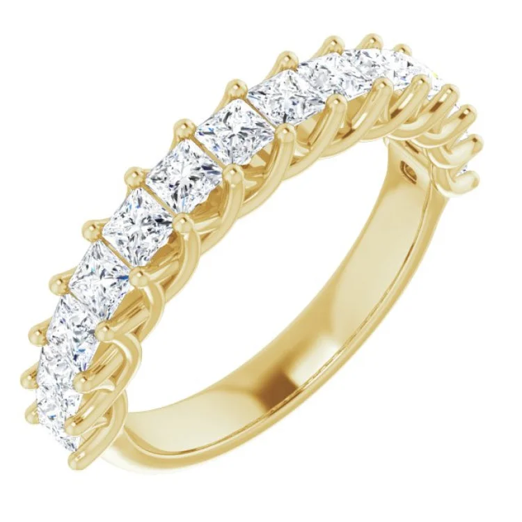 14K Yellow 1 1/3 CTW Natural Diamond Anniversary Band