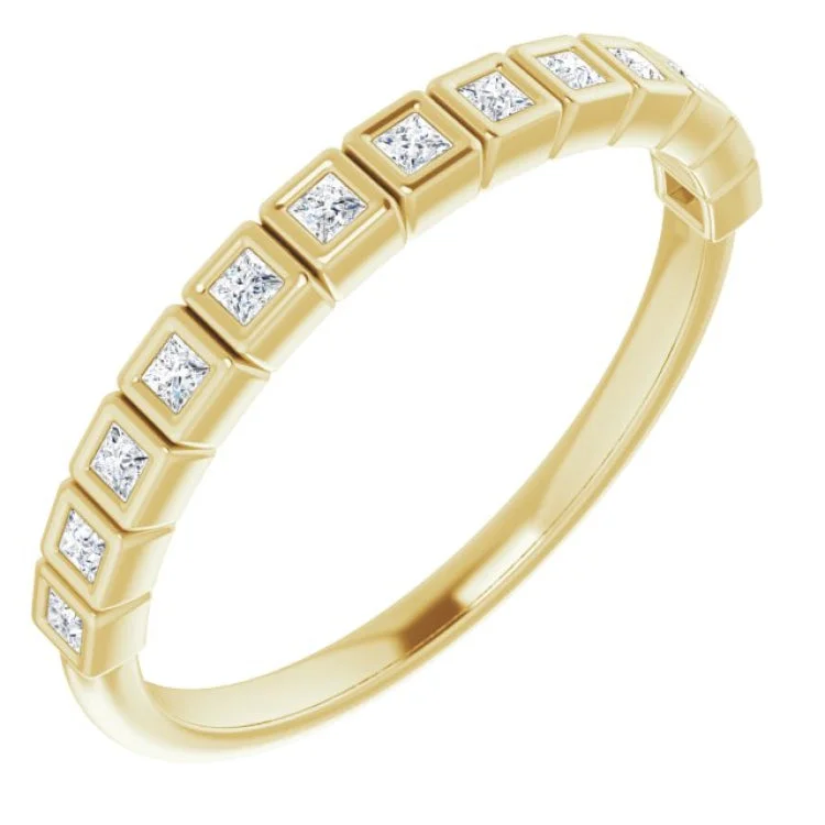 14K Yellow 1/6 CTW Natural Diamond Anniversary Band