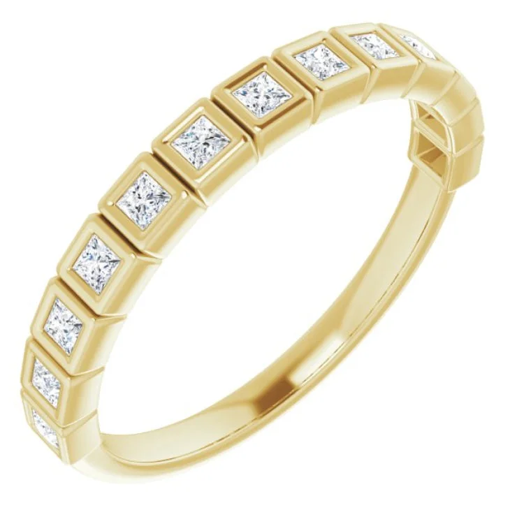 14K Yellow 1/3 CTW Natural Diamond Anniversary Band