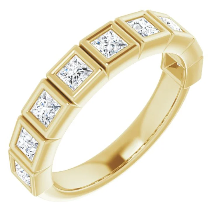 14K Yellow 3/4 CTW Natural Diamond Anniversary Band