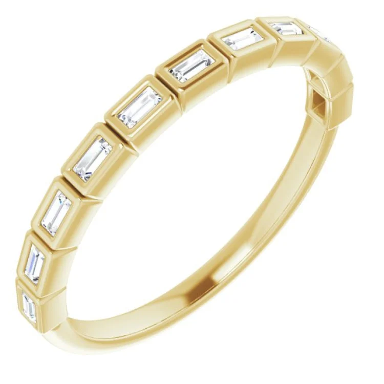 14K Yellow 1/6 CTW Natural Diamond Anniversary Band