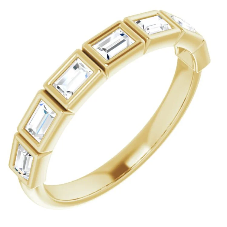 14K Yellow 1/2 CTW Natural Diamond Anniversary Band