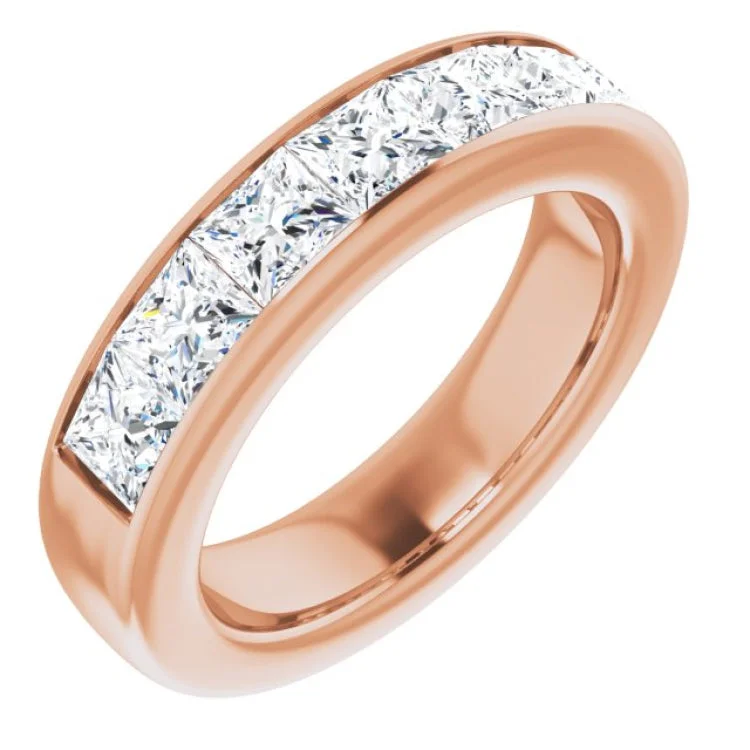 14K Rose 3 3/4 CTW Natural Diamond Band