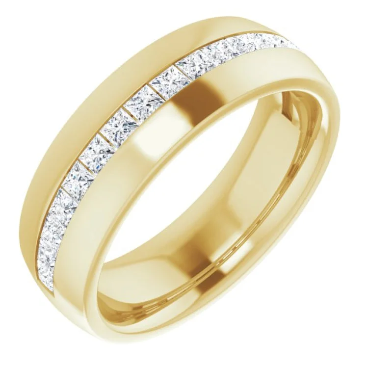 14K Yellow 1 CTW Diamond Band