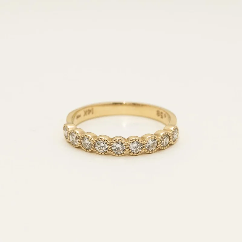 Diamond Bezel Set Band in 14kt Yellow Gold (5/8ct tw)