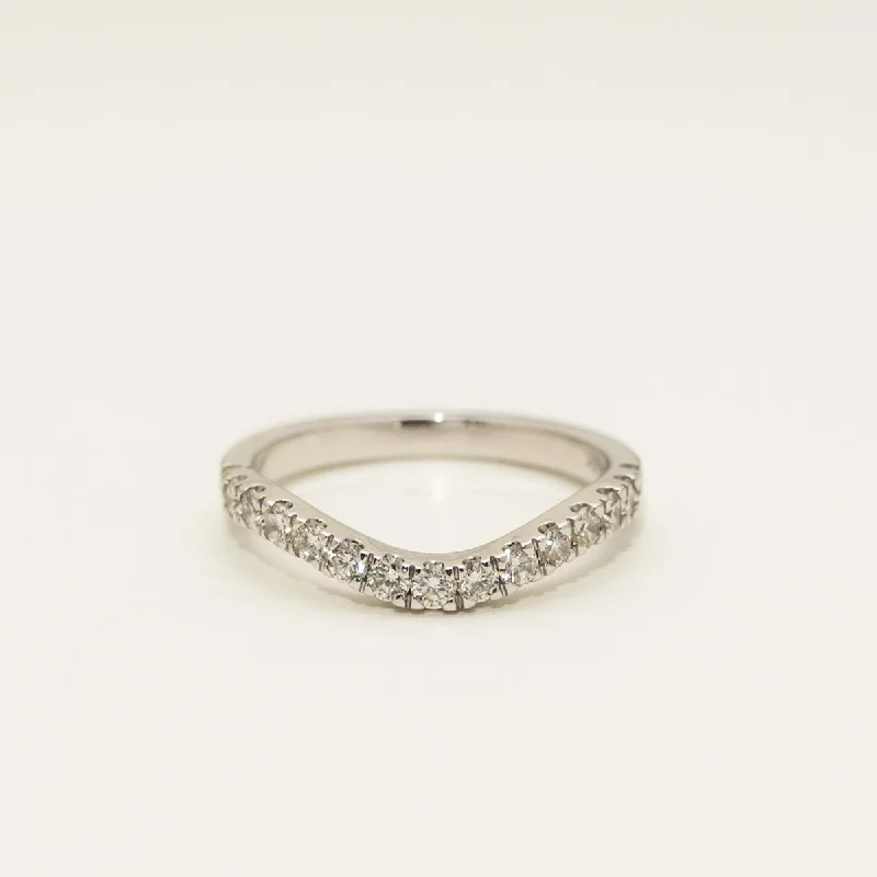 Diamond Curved Band in 14kt White Gold (5/8ct tw)