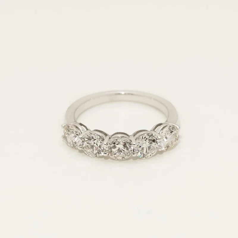 Diamond Five Stone Band in Platinum (2 1/2ct tw)