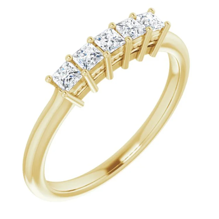 14K Yellow 1/3 CTW Natural Diamond Anniversary Band