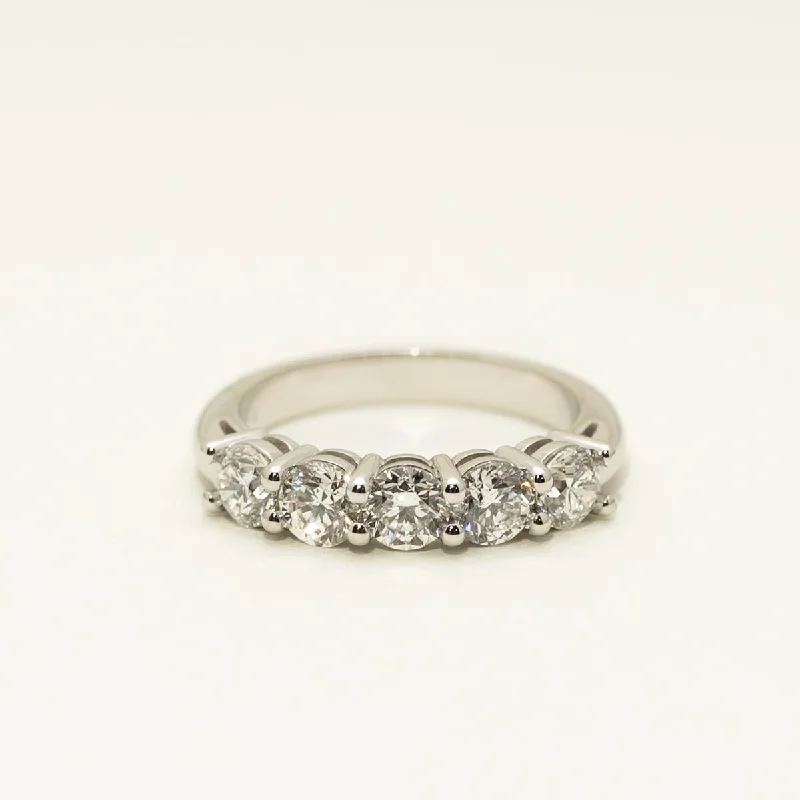 Five Stone Diamond Band in Platinum (1 5/8ct tw)