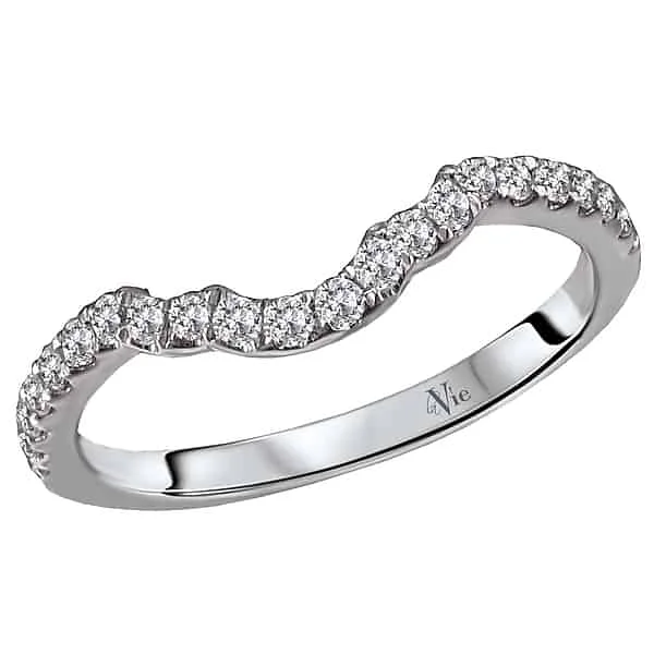 La Vie Sculpted Contour Diamond Band