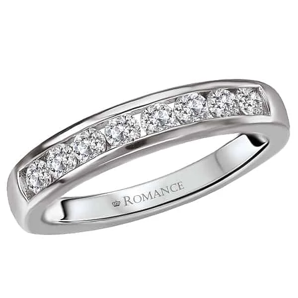 Romance Channel Set Diamond Wedding Band