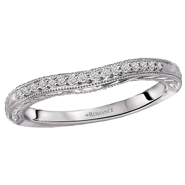 Romance Diamond Accent Contour Band