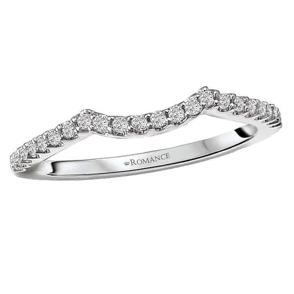 Romance Prong Set Diamond Contour Band