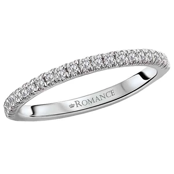 Romance Prong Set Diamond Slight Contour Band