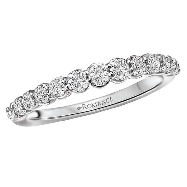 Romance Round Brilliant Diamond Wedding Band