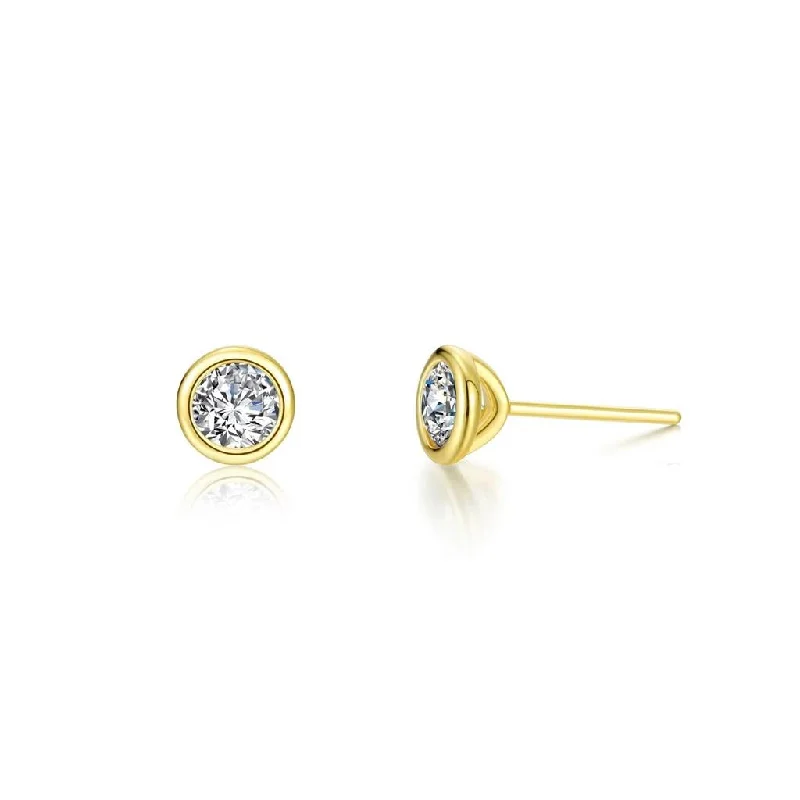 1.0 CTW Solitaire Stud Earrings