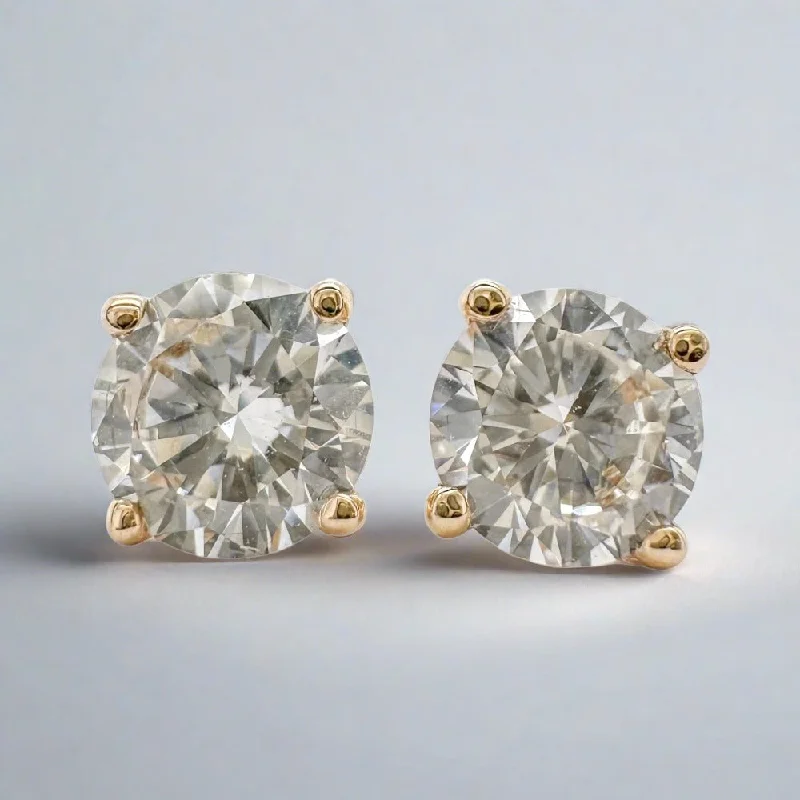 14K Y Gold 0.71ctw G/VS1 Lab-Created Diamond Stud Earrings