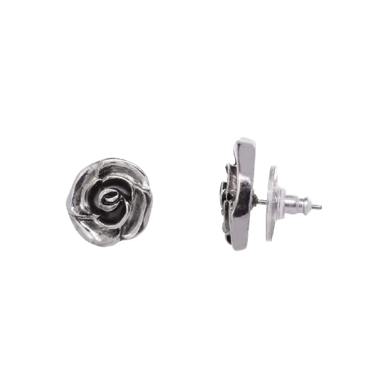 1928 Jewelry Silver Petite Flower Stud Earrings