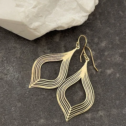 Spliced Teardrop Cut-Out Dangles