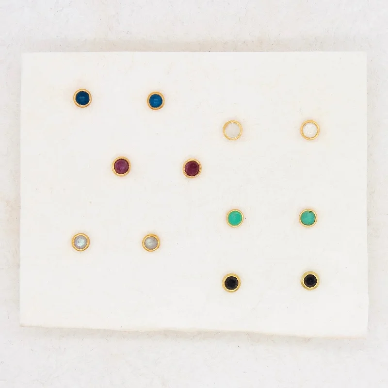 Gem Dot Studs