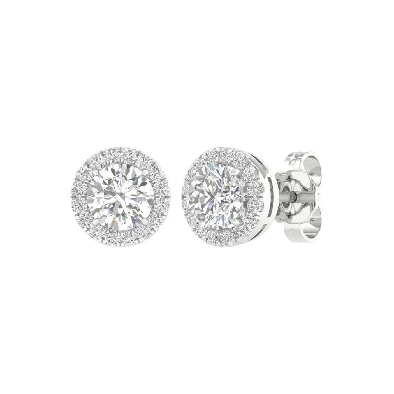 Halo Diamond Studs