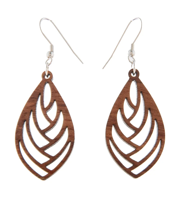 Koa Earrings "Teardrop"