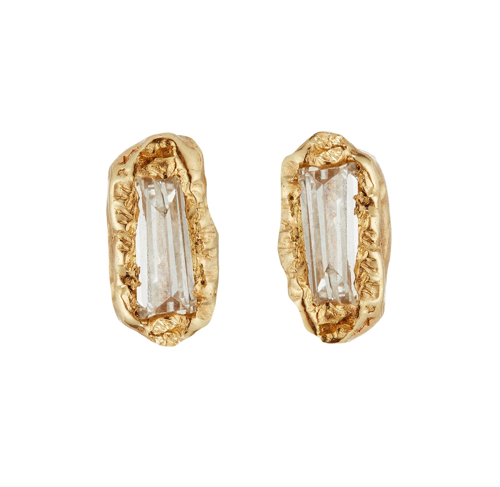 Lemon Baguette Diamond Studs