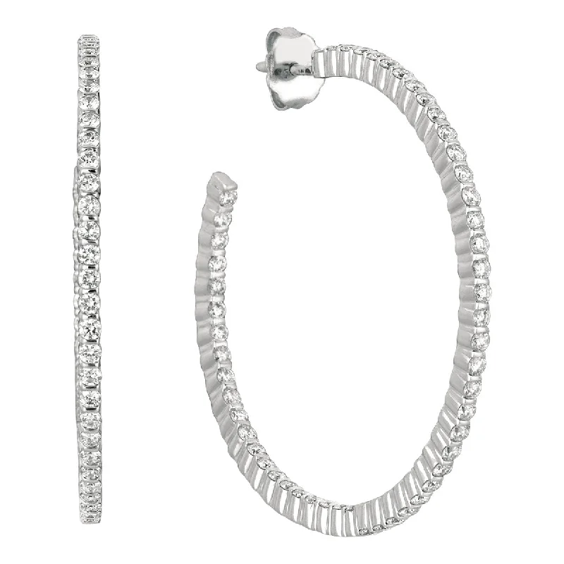 Minilok Miroir Diamond Hoop Earrings