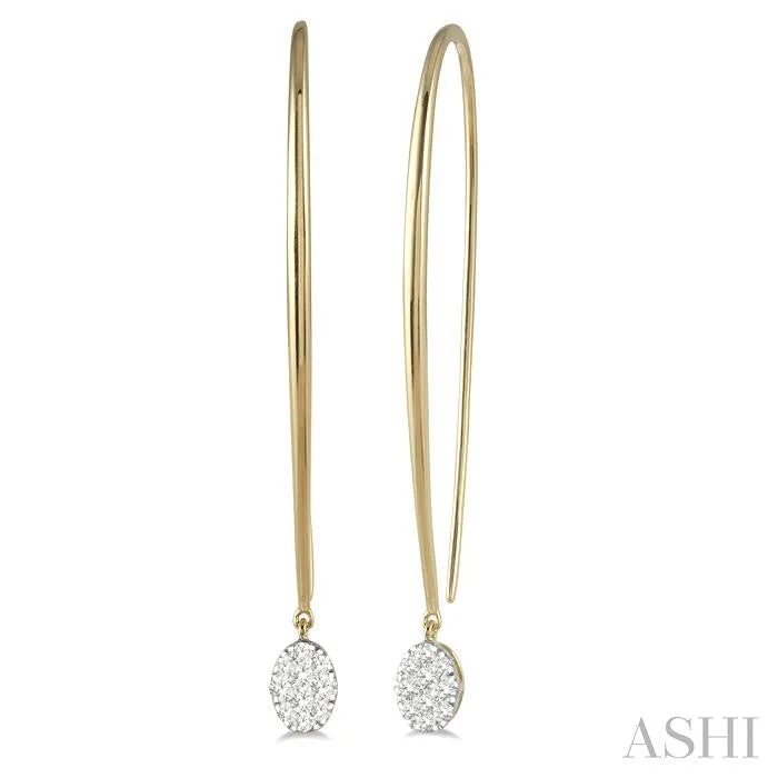 OVAL SHAPE LOVEBRIGHT ESSENTIAL DIAMOND EARRINGS