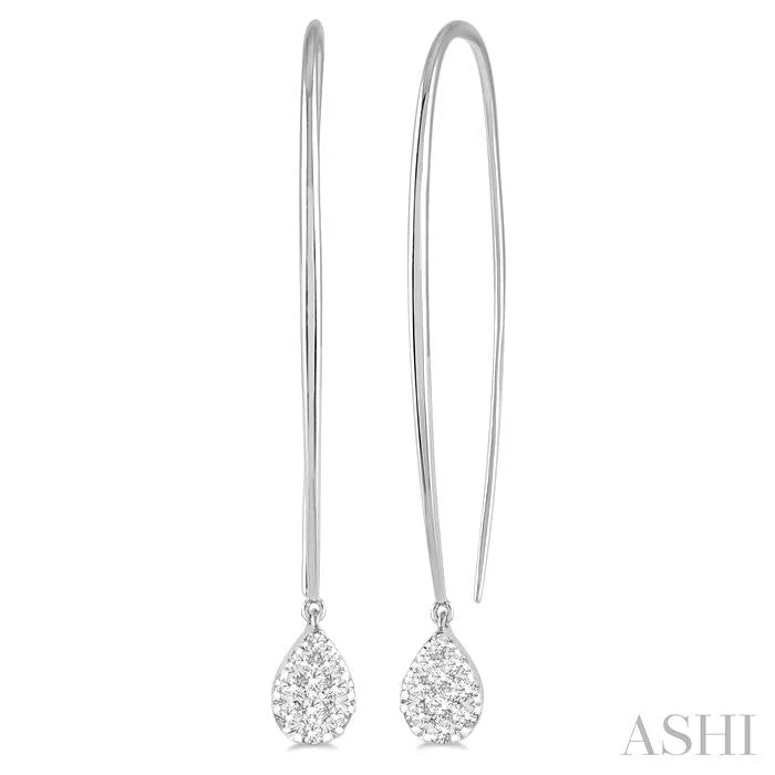 PEAR SHAPE LOVEBRIGHT ESSENTIAL DIAMOND EARRINGS