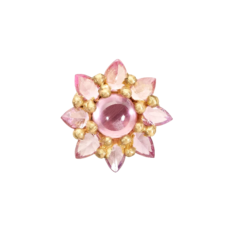 Pink Daisy Stud Earring - 11620