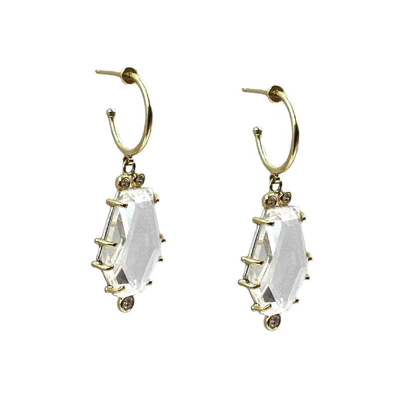 Quartz Dangle Earrings