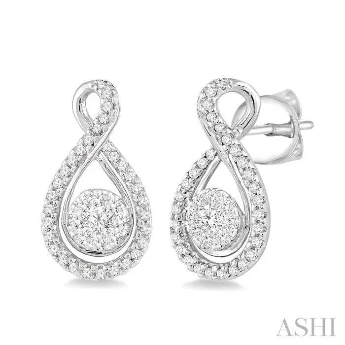 ROUND SHAPE LOVEBRIGHT DIAMOND EARRINGS