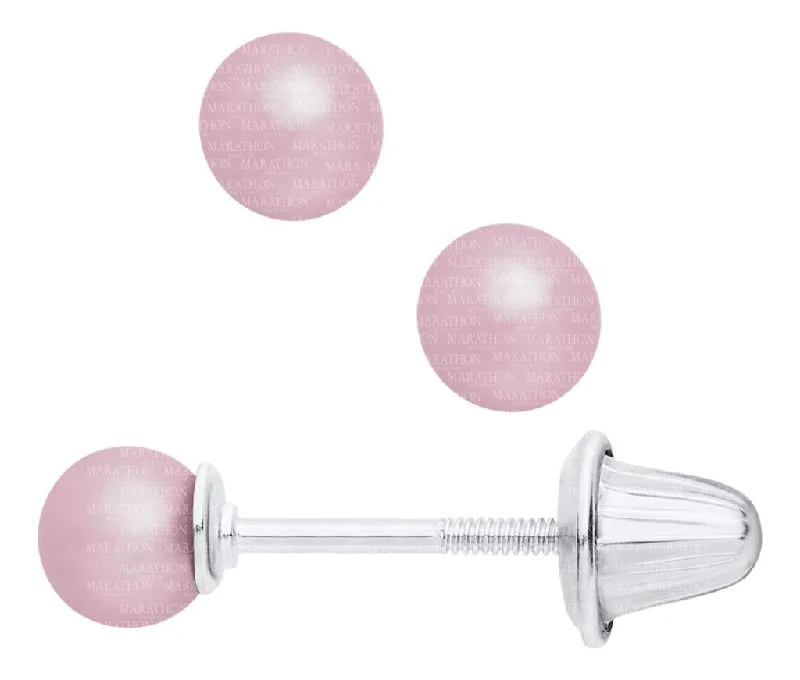 SS Pink Dyed Cult Pearl Studs