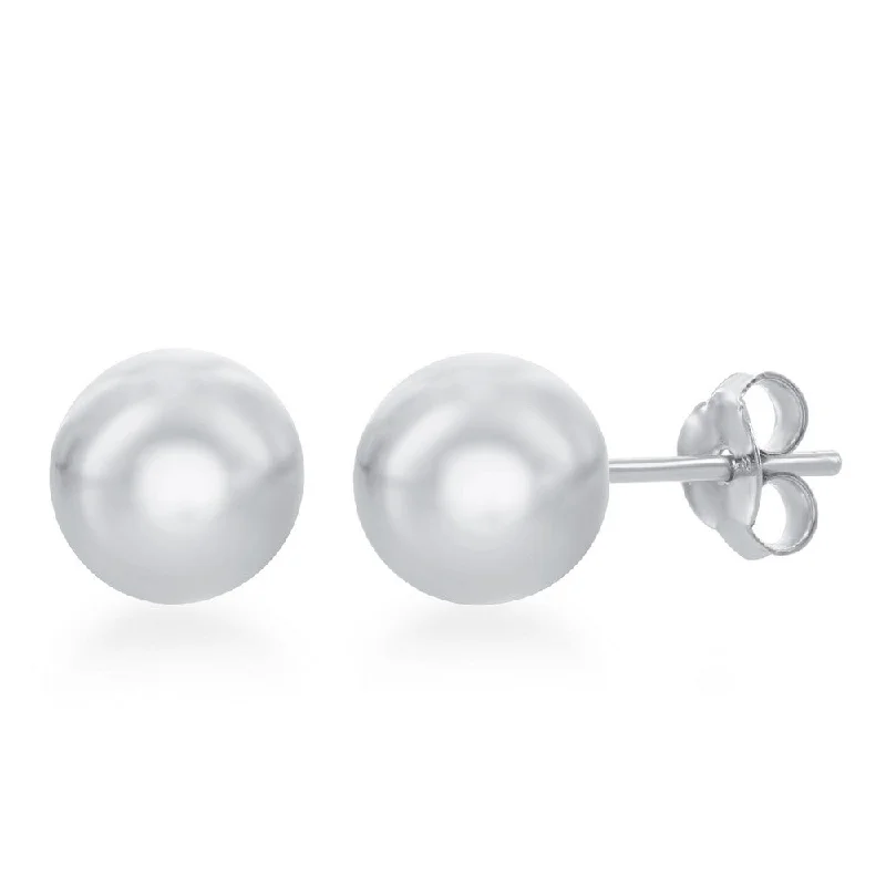 SS 10mm Ball Stud Earrings