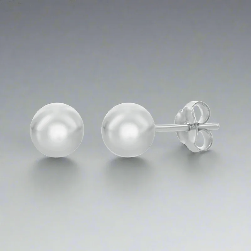 SS 6mm Ball Stud Earrings