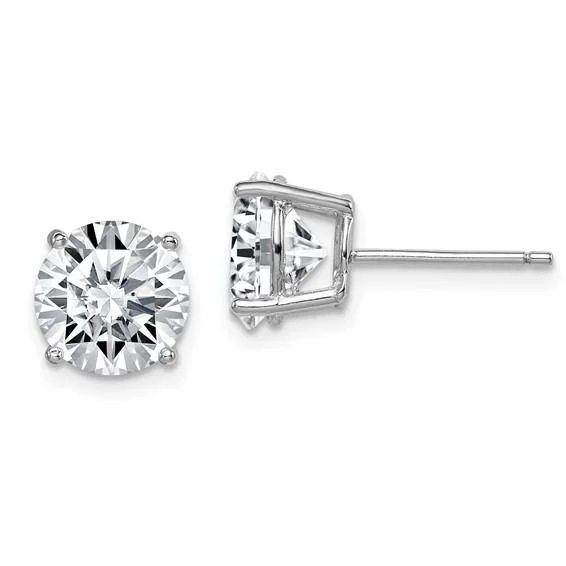 SS 7mm Round CZ Stud Earring