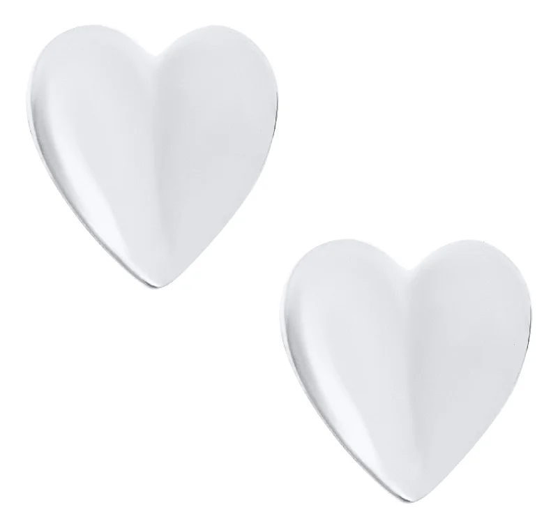 Sterling Silver Heart Baby Studs