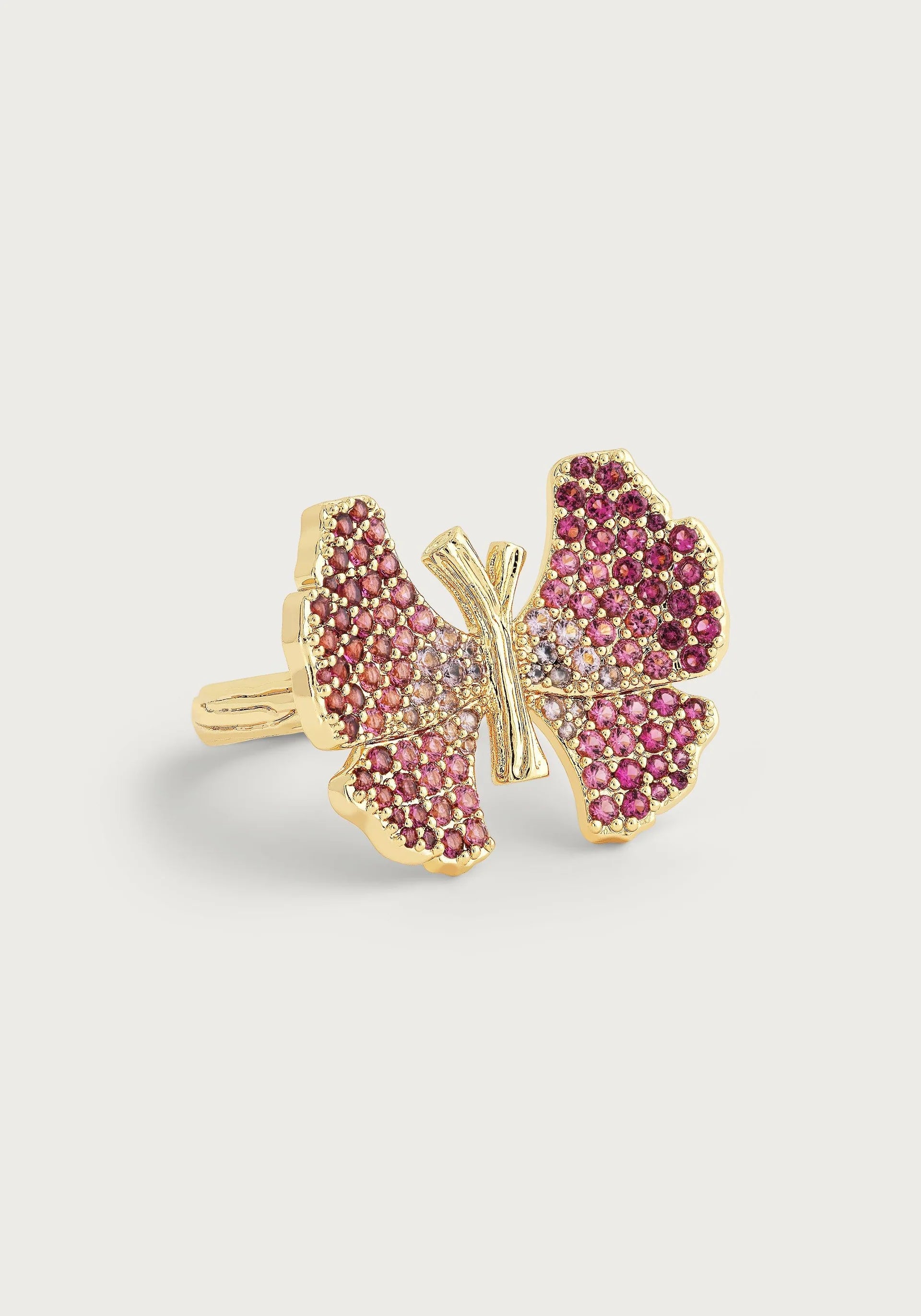 Butterfly Pavé Ring