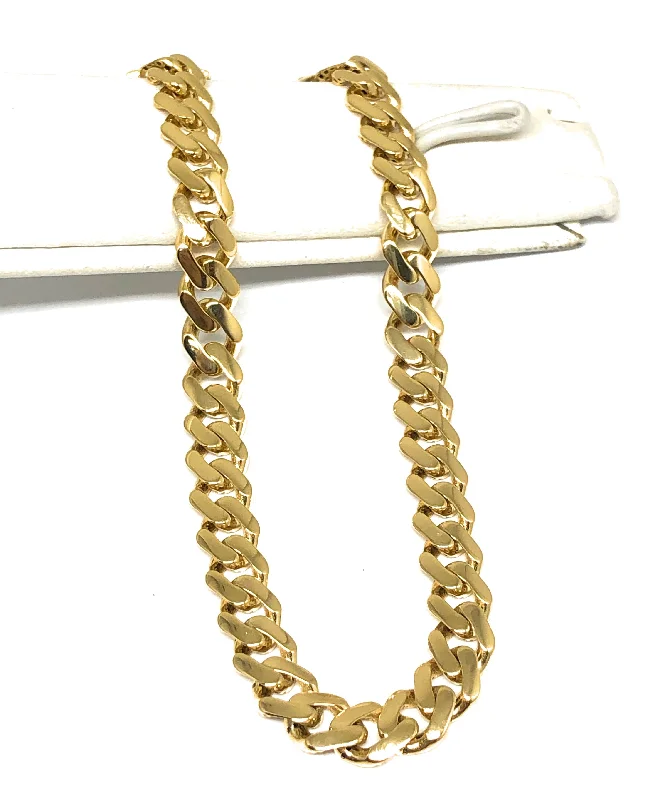 10k Solid Gold Yellow Monaco Miami Cuban Link Brracelet 7-8 inch 6.2mm Width