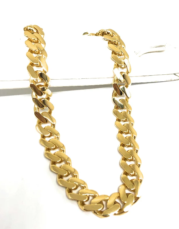 10k Solid Gold Yellow Monaco Miami Cuban Link Brracelet 8 inch 7.5mm Width