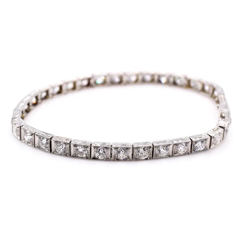 Art Deco Platinum Diamond Bracelet