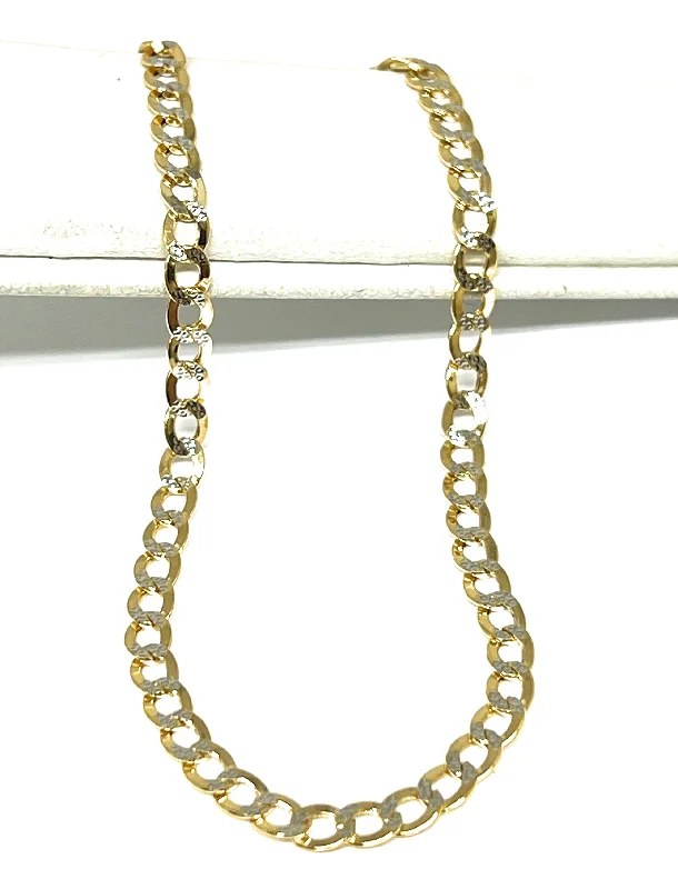 10k Solid Gold Yellow Cuban Link Brracelet 7-8 inch 3.5mm Width