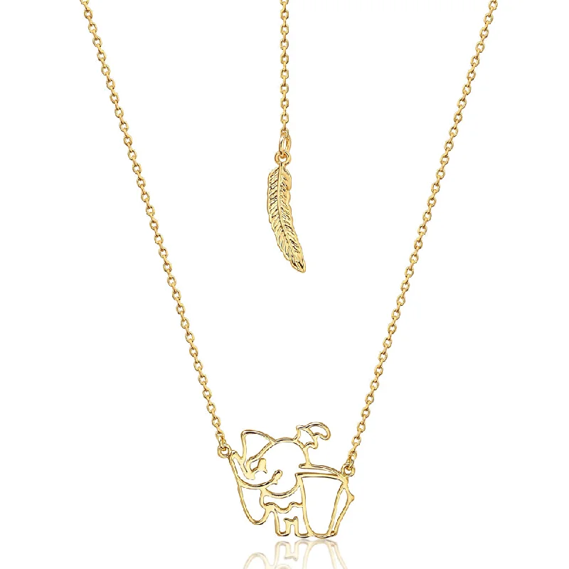 DISNEY Dumbo Silhouette Pendant with Chain