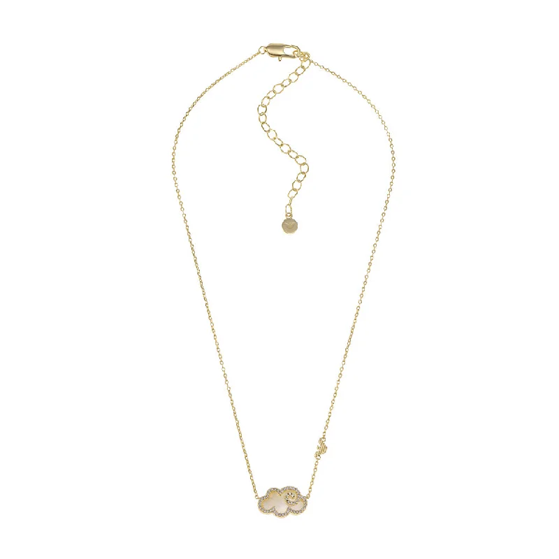 Emporio Armani Gold Plated Brass Sentimental Pendant With Chain